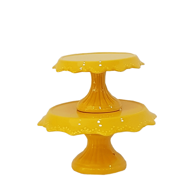 Soporte cerámica grande amarillo