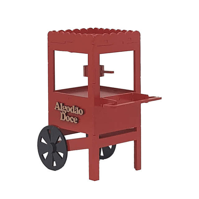 Carrito Algodón Dulce Rojo