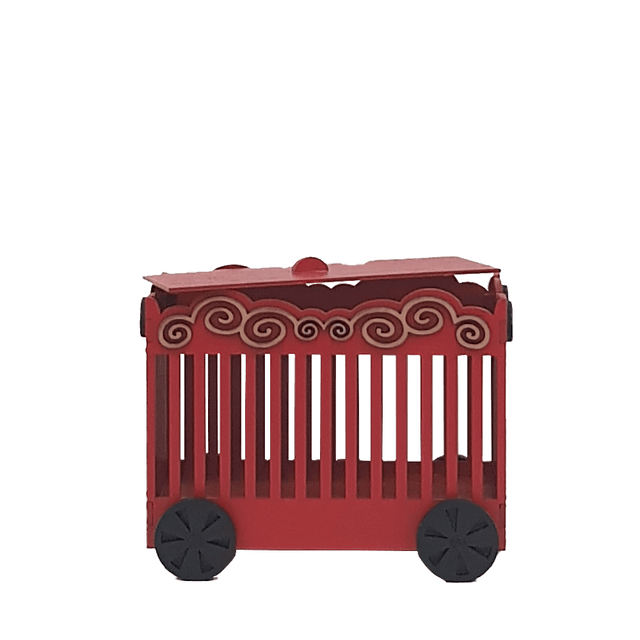 Mini Jaula de Circo Rojo