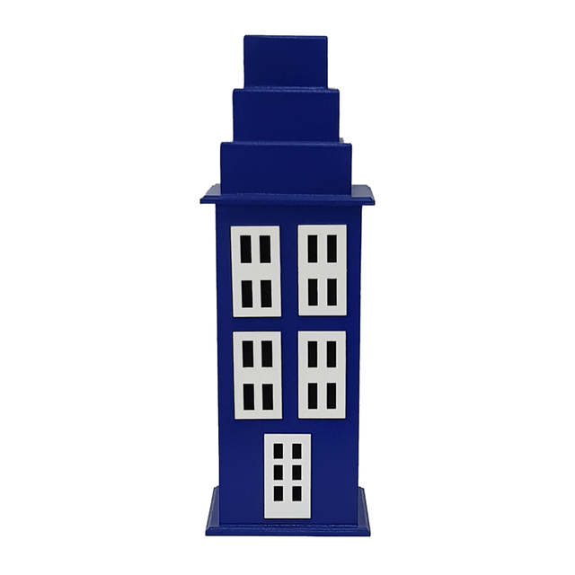 Edificio Superhéroe Azul