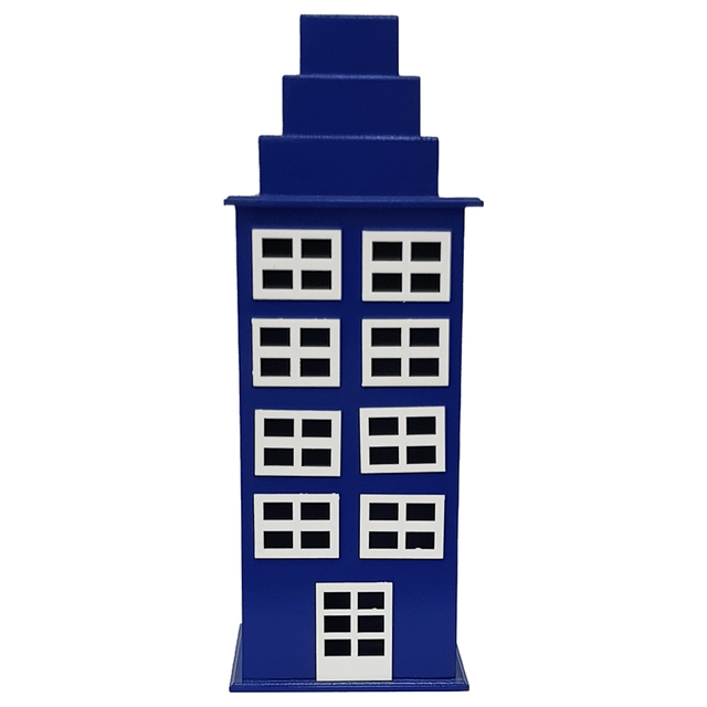 Edificio Superhéroe Azul