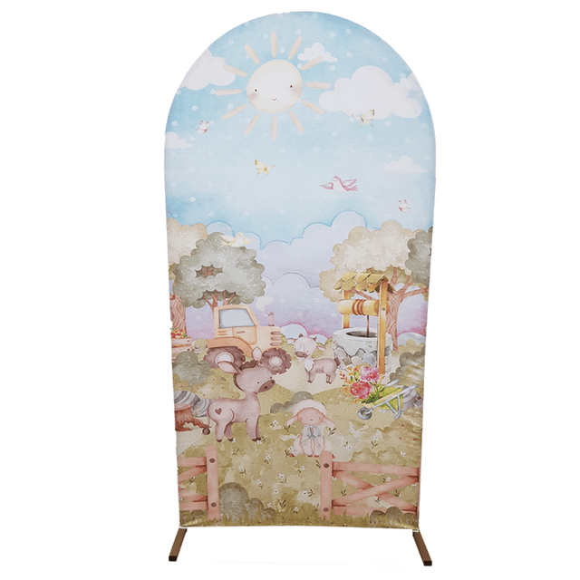 Panel Arco Granja Tractor