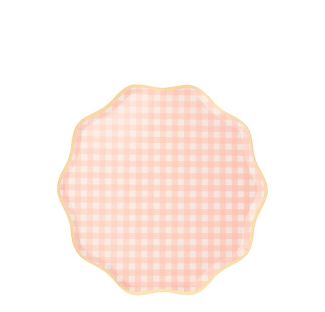 Platos vichy grandes/ 12 uds.