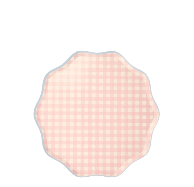 Platos vichy grandes/ 12 uds.