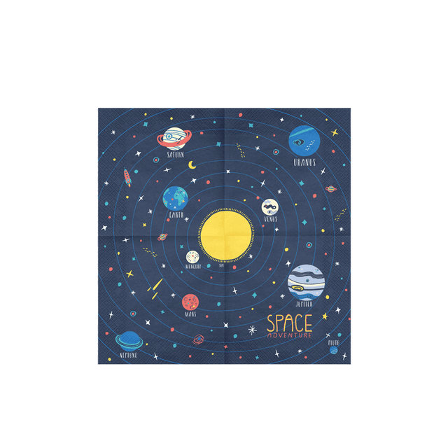 Servilletas fiesta espacial / 20 uds.