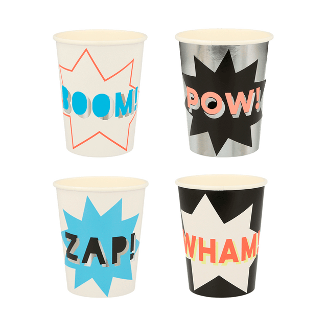 Vasos superhéroes/ 8 uds.