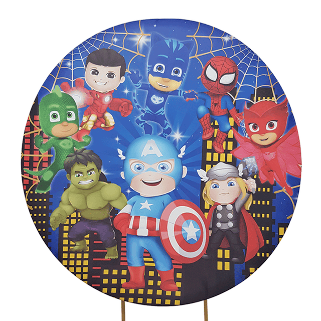 Panel Circular Superhéroes